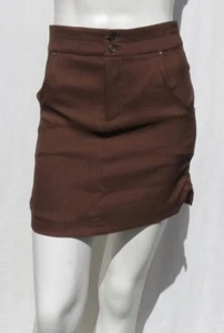 NUEVA $60 SPORTHILL Mujer Elastizada Marrón McKenzie Mini Falda Recta Talla XS - Imagen 1 de 6