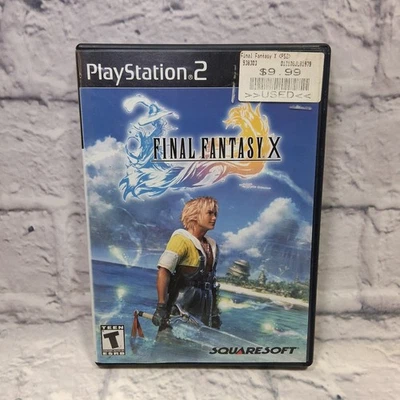Final Fantasy X (PlayStation 2, 2001) black label cib  - Image 1 of 4