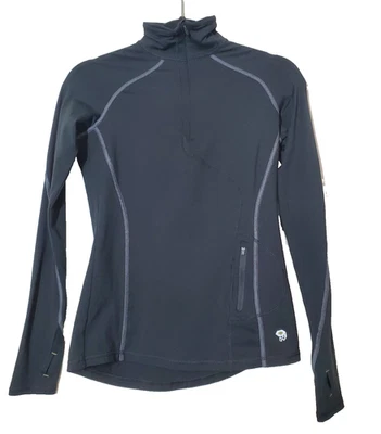 Mountain Hardwear Womens XS Top Pullover Outdoor Camping Black Hiking 1/4 Zip - Image 1 of 4