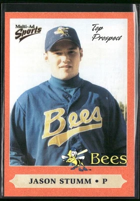 1999 Multi-Ad Midwest League Top Prospects Update Jason Stumm #32 Bees - Image 1 of 2