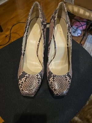 NINE WEST Stiletto 5” Heels Size 10 Faux Snake Skin Women’s Platforms Shoes - Image 1 of 4