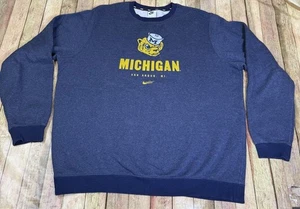 University of Michigan Nike Herren XL Wolverines Maize Blue Sweatshirt - Bild 1 von 4