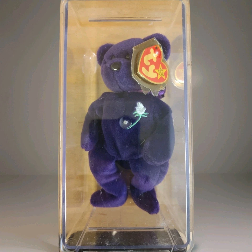 2 very rare original Retired 1997 ty Beanie babie princess diana bears 4300