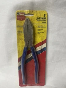 Fuller Linesman 8” Side Cutting Plier New in PKG Vintage 194-8 - Picture 1 of 8