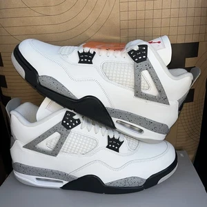 NUEVO Nike Air Jordan 4 Retro OG Blanco Cemento (FV5029-100) Hombres Talla 8 - Imagen 1 de 6