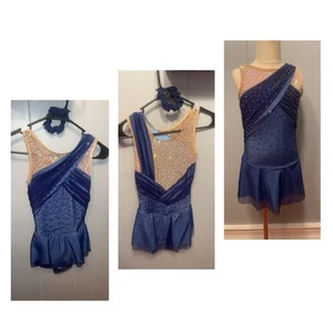 Del Arbour Kinder 8-10 Eiskunstlaufkleid Eislaufkleid Wirbelkostüm - Bild 1 von 3