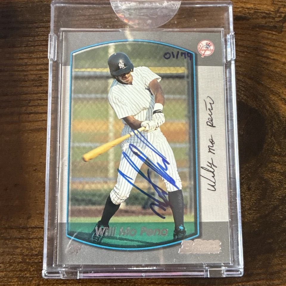 Wily Mo Pena 2000 Prospect Bowman Authentic Signed Auto Auto /79 Yankees SEALED - Image 1 of 4