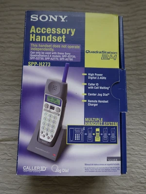 Sony SPP-H273 QuadraStation2.4 Caja al por menor Cargador Base Accesorios SIN AURICULAR Foto 1 de 4