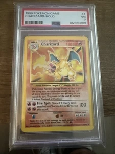 1999 Pokémon TCG Charizard Base Set Holo Rare PSA 7 - Picture 1 of 3