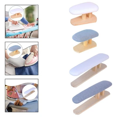 Mini Ironing Board Compact with Wood Base for Household Craft Rooms Handling - Image 1 of 2