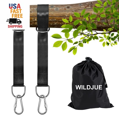 Tree Swing Hanging Straps Kit Holds 2000 Lbs,5Ft Extra Long Straps Strap with Sa - Image 1 of 4