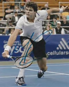 MILOS RAONIC SIGNED TENNIS CANADA 8x10 PHOTO #5 ATP PROOF - Picture 1 of 2
