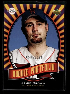 2004 UD Play Ball Rookie Portfolio Jamie Brown #143 Red Sox 0248/2004 - Image 1 of 2