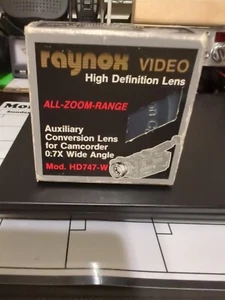 Raynox Video High Definition Lens Auxiliary Conversion Lens For Camcorder 0.7x - Picture 1 of 11