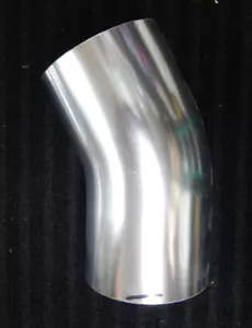 76mm 3" OD Aluminum Air Intake Plumbing Tube 30 Degree Bend 5.5" Long - Picture 1 of 4