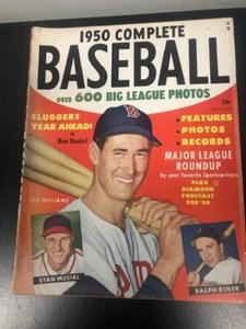 1950 Complete Baseball Magazine Yearbook NY Yankees Br. Dodgers Ted Williams - Picture 1 of 5