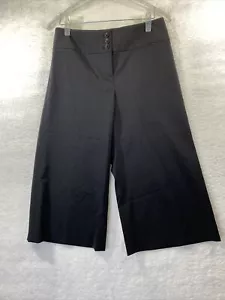 Classiques Entier Women's Size 6 Black Wide Waistband Stretch Mid Rise Culottes - Picture 1 of 7