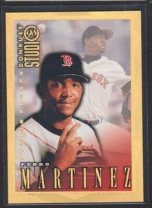 1998 DONRUSS STUDIO GOLD PRESS PROOF #57 PEDRO MARTINEZ BOSTON RED SOX SP #/300