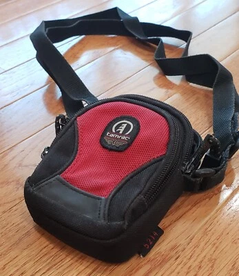 TAMRAC ADJUSTABLE STRAP COMPACT CAMERA ipod CASE red ZIP BELT LOOP 5214 - Image 1 of 4