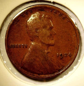 1924-P Lincoln Wheat Cent Penny Philadelphia - Picture 1 of 2