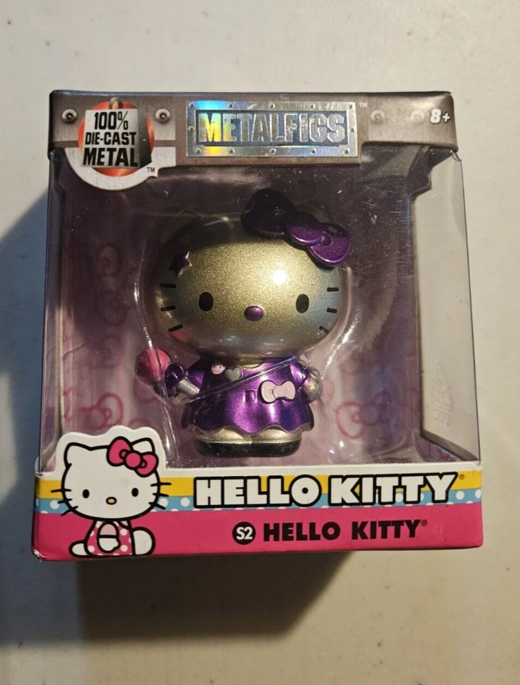 NUEVO Jada Hello Kitty S2 Clásico Púrpura 2" MetalFigs Diecast Figura Coleccionable Foto 1 de 4