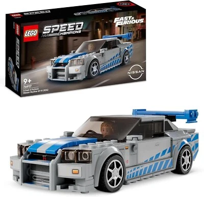 LEGO 76917 Speed Champions Nissan Skyline GT-R R34 Set 2 Fast 2 Furious BNISB - image 1 of 4