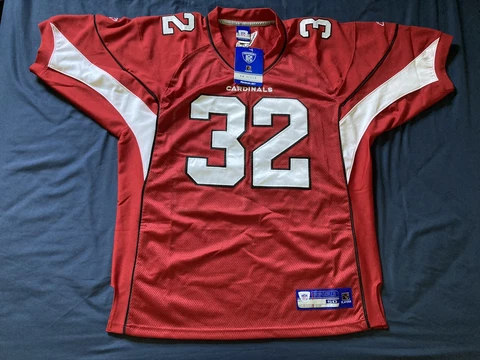 NWT Edgerrin James Cardinals Jersey New Size 50 Reebok On Field Stitched Red HOF Cover