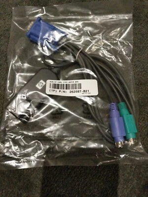 HP KVM IP interface cable, PS2+VGA to RJ45, 286597-001, 262587-B21 NEW, sealed - Image 1 of 2