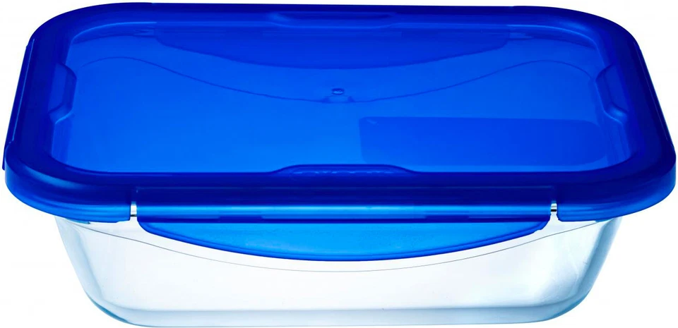 Contenitore 3.3 Lt 30 x 23 Cook&Go vetro borosilicato Blu Pyrex 283PG00/7044 - Immagine 1 di 1