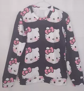 Sudadera para mujer Hello Kitty talla S negra y rosa - Imagen 1 de 4