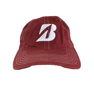Bridgestone Golf Hat Red Adjustable Back Unisex Embroidered Hat - Picture 1 of 9