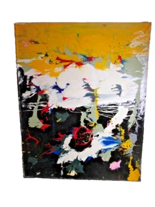 Quadro astratto su tela - Muschio Yai Art 16x20 quercia - Foto 1 di 6