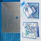 Square Frame Metal Cutting Dies Scrapbooking Photo Paper Embossing Stencil Mold