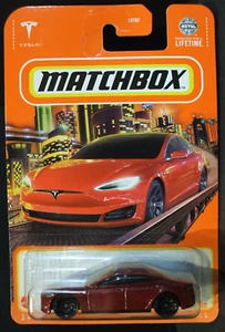 Matchbox 2012 + Tesla Model S EV Mattel diecast ~ S scale 1/64 Mattel - Picture 1 of 3
