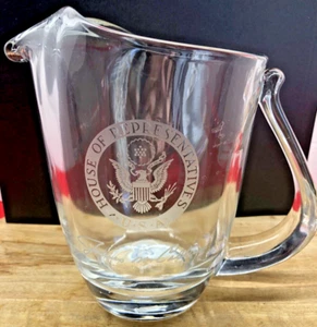 Fostoria Crystal Water Pitcher House of Representatives James Collins 1978 Texas - Picture 1 of 11