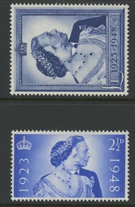 GRAN BRETAÑA, COMO NUEVO, #267-68, OG NH, CS/2, BODA DE PLATA, FRESCO - Imagen 1 de 1
