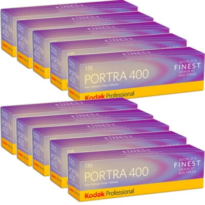10 Packs Kodak  Portra 400 Color Negative Film 35mm Roll Film, 36 Exposures - Image 1 of 2