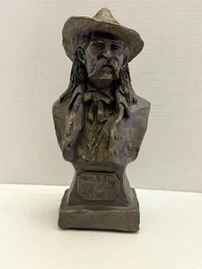 Vintage 1977 Wild Bill Hickok Daniel Monfort Original Western Sculpture Colorado - Picture 1 of 8