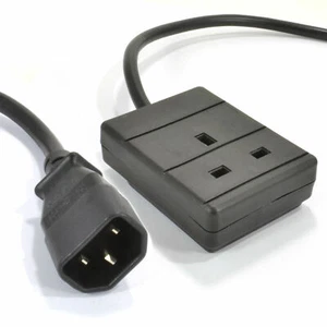 3M IEC C14 Pour 1 Voie Gang UK Mains Prises Câble Asi Power Séparateur [008298] - Afbeelding 1 van 4