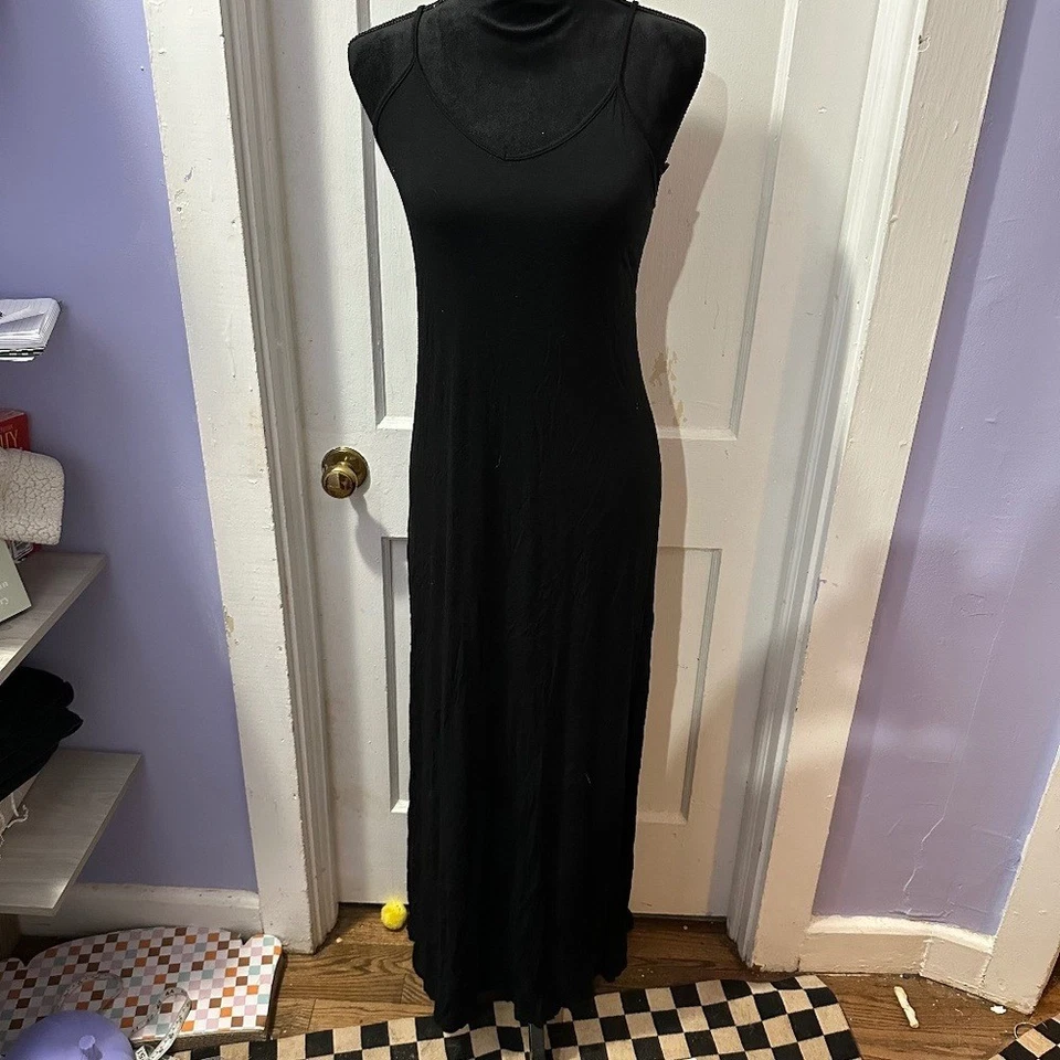 Maxi vestido negro sin mangas Double Zero en S Foto 1 de 1