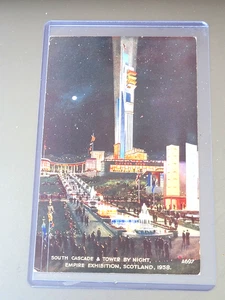 Cascata Sud e Torre Esposizione Impero Scozia 1938 Cartolina San Valentino - Foto 1 di 2