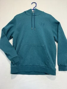 Under Armour Hoodie Mens Medium Teal Drawstrings Embroidered Logo 1373880 - Picture 1 of 8