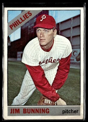 1966 Topps Jim Bunning Low Grade Set Break #435 Foto 1 de 2