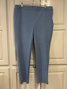 Talbots Chatham Ankle Hose hellblau Seitenreißverschluss Baumwollmischung Größe 16 - Bild 1 von 5