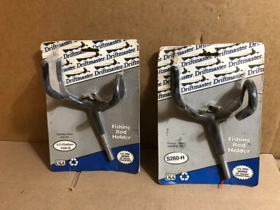 2x New Vintage Driftmaster Li'l Flatliner s260-H Fishing Rod Holders - Image 1 of 4