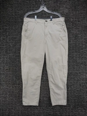 Pantalones Rag & Bone Para Hombre 36x29 Ajuste Marfil 2 Elásticos Sarga Chino Diseñador Preppy Foto 1 de 4