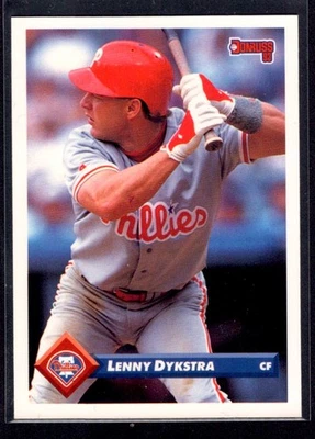 1993 Donruss Lenny Dykstra Philadelphia Phillies #544 - Image 1 of 2