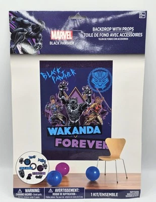 Marvel Black Panther Wakanda Forever Backdrop With Props(16pcs)☆ - Image 1 of 2