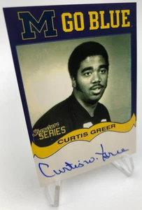 TK Legacy CURTIS GREER AUTO Signed M GO BLUE Card MGB127 MICHIGAN WOLVERINES - Picture 1 of 7