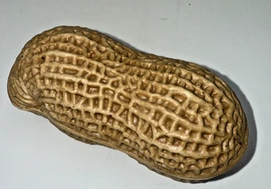 Plato de baratija inspirado en bocadillo corrio en forma de cacahuete de cerámica china de colección divertido 4" - Imagen 1 de 13